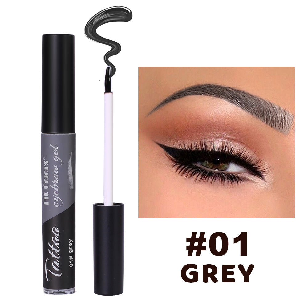 4-Color Tear Off Eyebrow Dye Long-Lasting Waterproof and Non-Smudging 3D Eyebrow Dye Adhesive