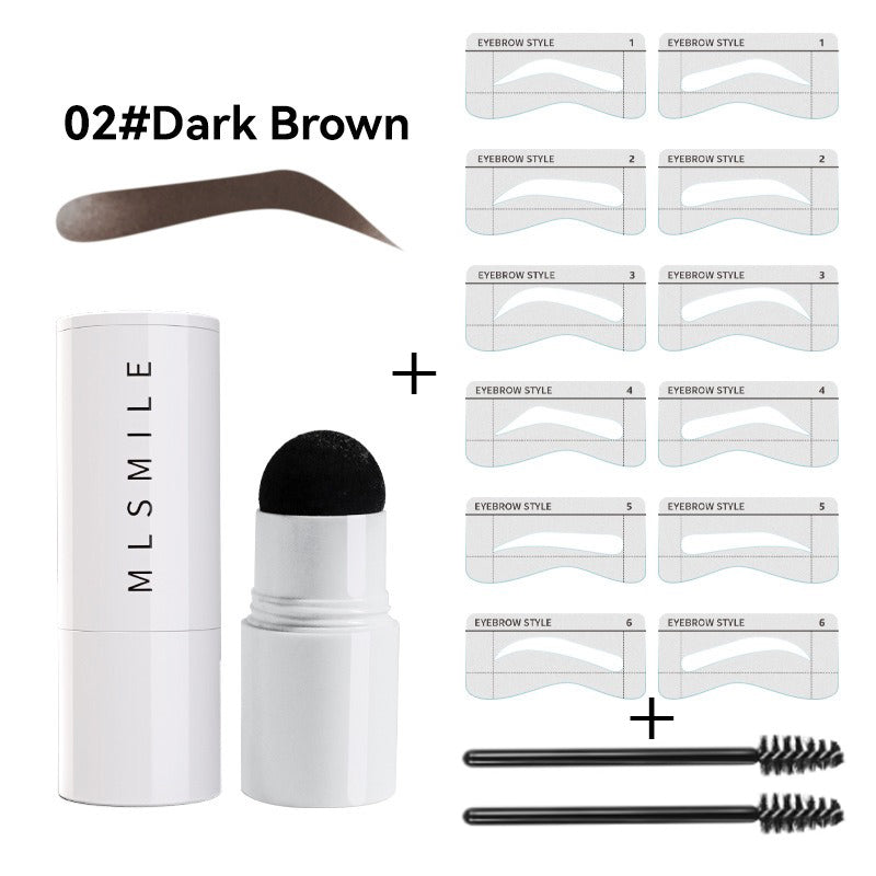 Professional Eyebrow Seal Shaping Set Pen Waterproof Makeup Stick Lasting Eyebrow Template Hairline Powder Filling and Templates
