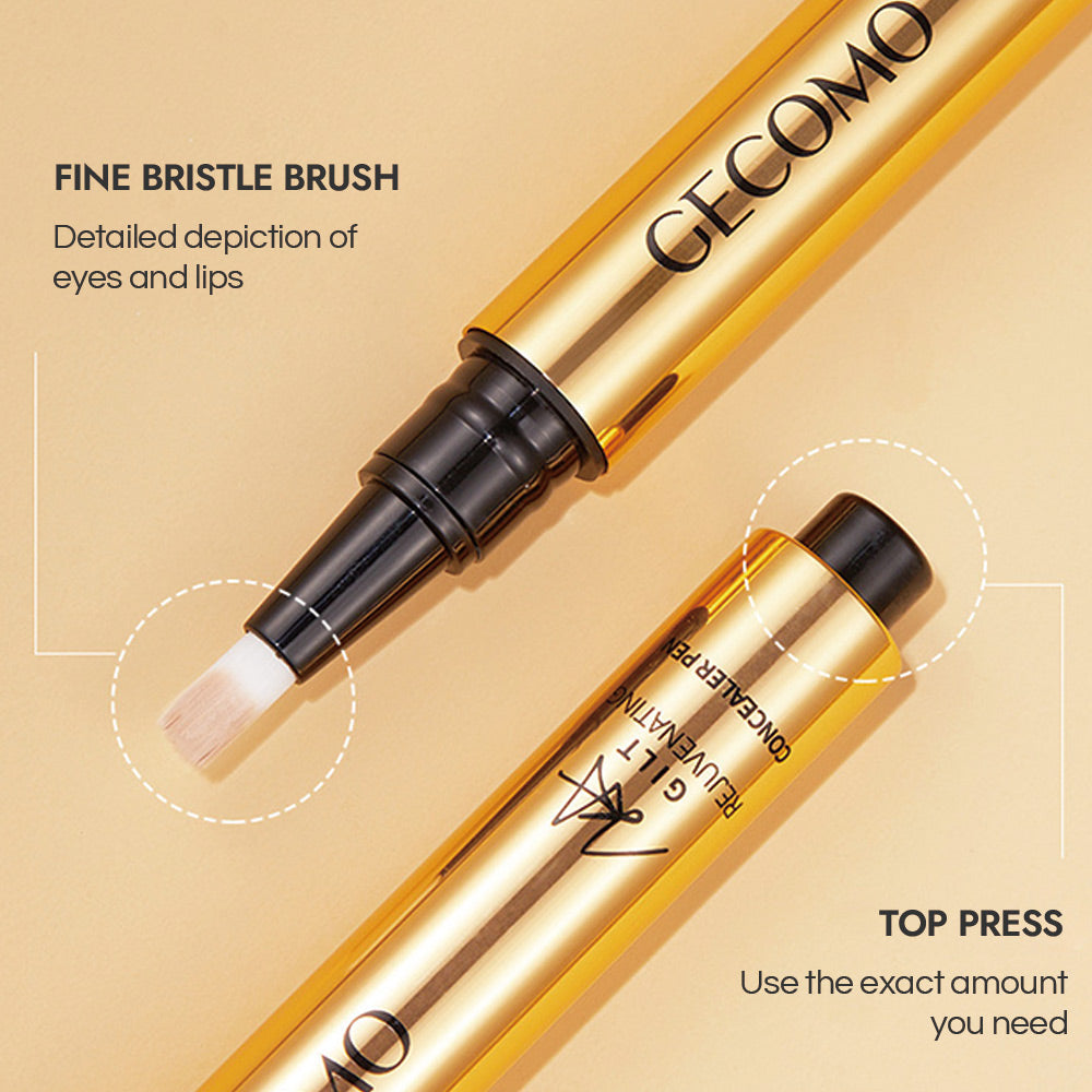 Press Concealer Pen Liquid Concealer Long Lasting Moisturizing Not Fading Base Makeup Face Invisible Pores