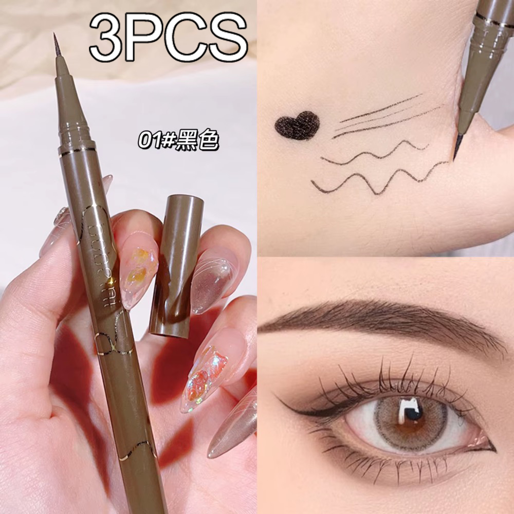 Slim eyeliner is waterproof   sweat-proof   long-lasting and non-smudged Newbie brown eyeliner liquid pen