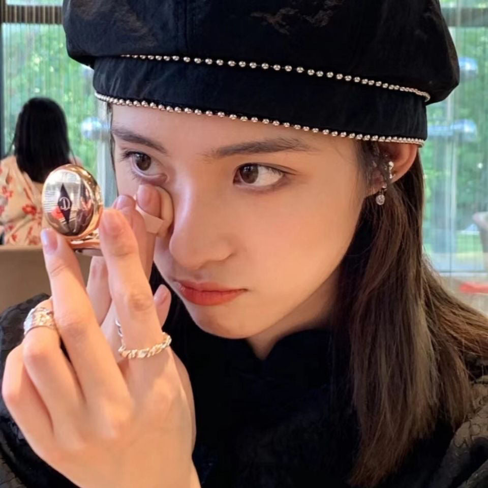 Mini Setting Powder Oil Control Puffs Natural Compact Waterproof Foundation Brighten Skin Soft Flawless Dry Powder Concealer