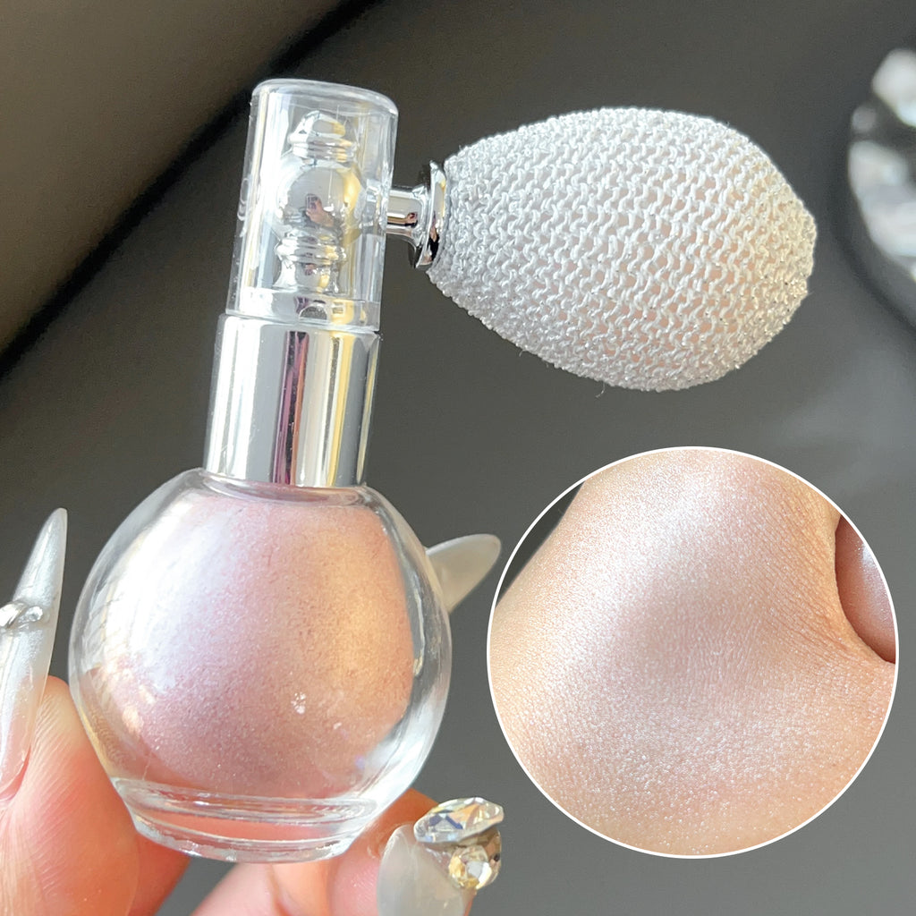 Diamond Highlighter Powder Spray Waterproof High Gloss Glitter Body Bronzer Highlight Powder Face Contour Illuminator Makeup