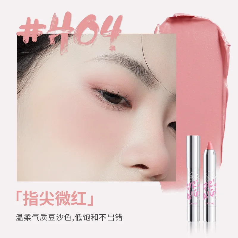 Blush Eyeshadow Stick Expansion Color Purple Cheek Eyes Base Contour Tint Makeup Pink Peach Rouge Pen Girl Cosmetic