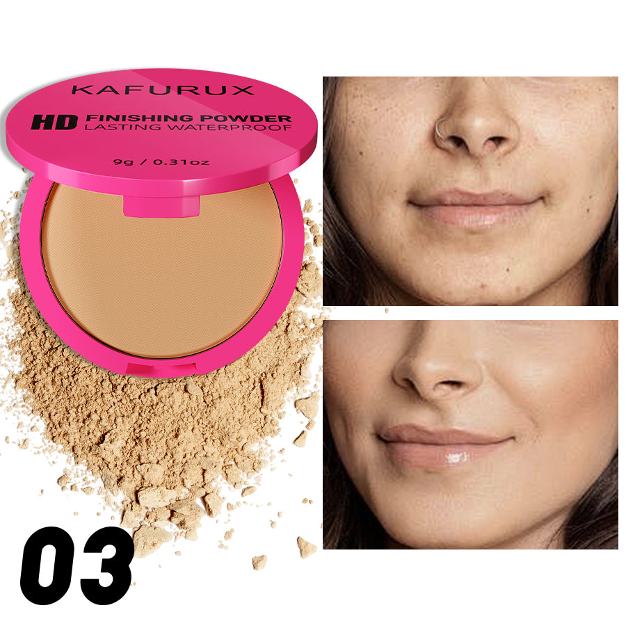 5 Color Oil Control Matte Face Powder Long Lasting Flawless Setting 1PC Powder Face Makeup Full Coverage Pressed Powder Gifts