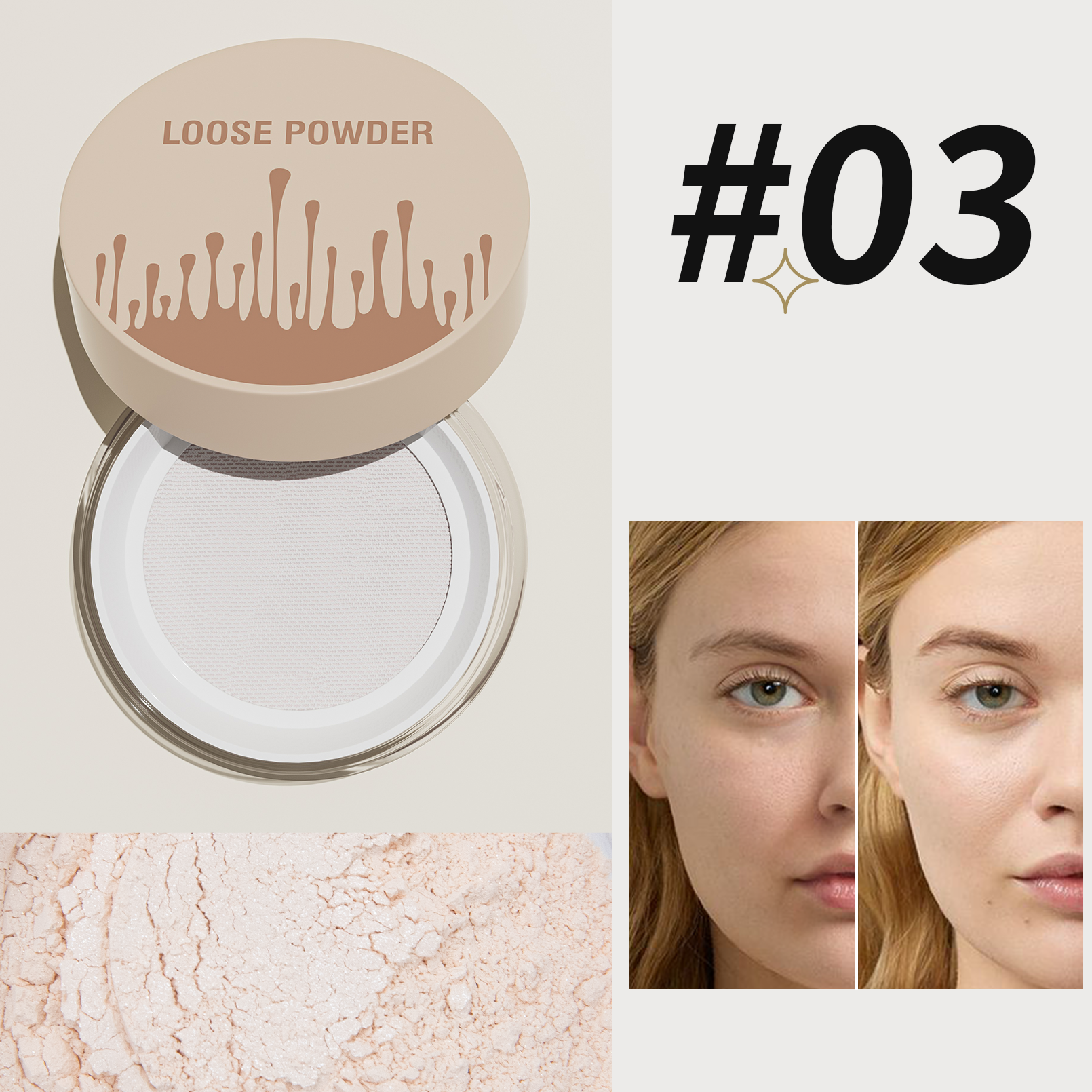 5 Colors Loose Powder Can Reduce Pores and Fine Lines, With a Long-lasting Matte Effect and Natural Facial Makeup Powder