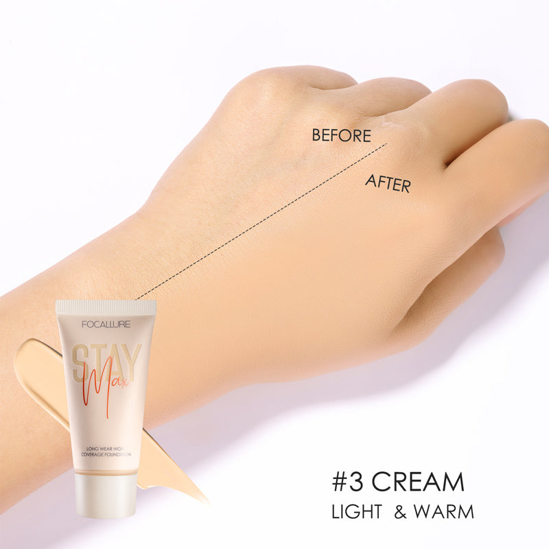 Waterproof Liquid Foundation Cream Full Coverage Oil-control Long-lasting Face Concealer Base Cosmetics