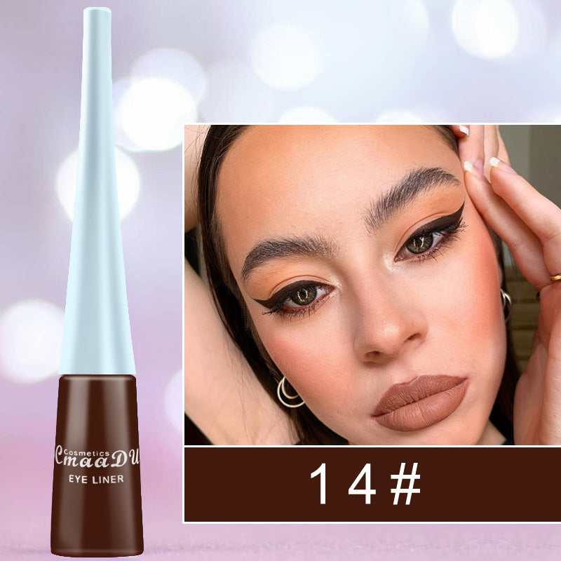 17 Colors Matte Liquid Eyeliner - Waterproof Eyeliner Pen Colorful Diamond Eye Shadow High Saturation Eyeliner Pen