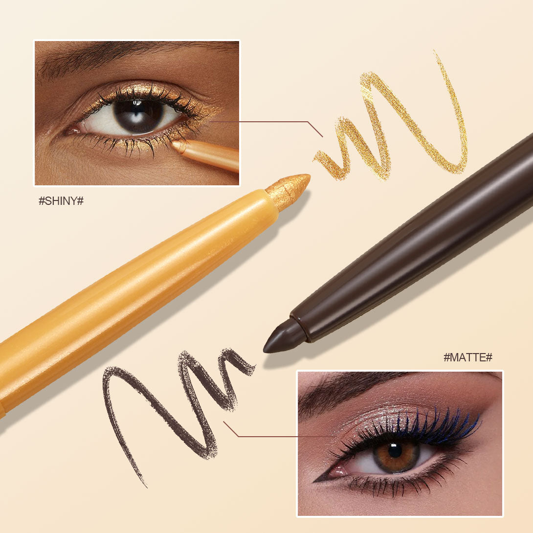 12-Piece Colorful Eyeliner Set  Waterproof   Non-Smudged  Non-Irritating  Long-Lasting Makeup Effect   Multi-Colorful Holiday Performance Stage Eyeliner Set Gift Set