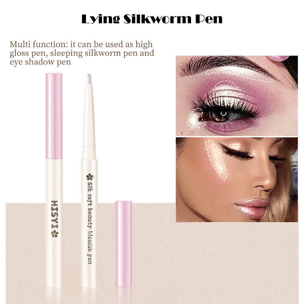 Two-In-One Lying Silkworm Pen Brightens down Waterproof Sweat-Proof Non-Smudge High-Light 3D Liquid Eyeliner Pen