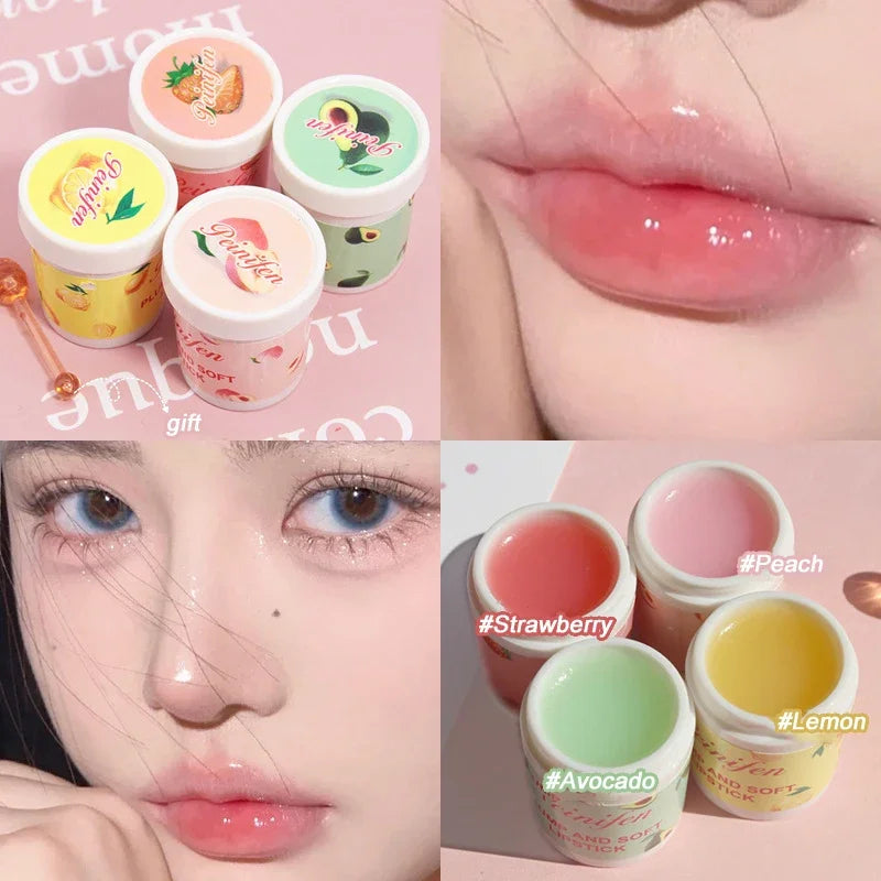 Korea Lip Sleeping Mask Colorless Makeup Lip Balm Fruit Essence Nutrious Lips Care Cream Fade Lip Lines Lipstick Primer Cosmetic
