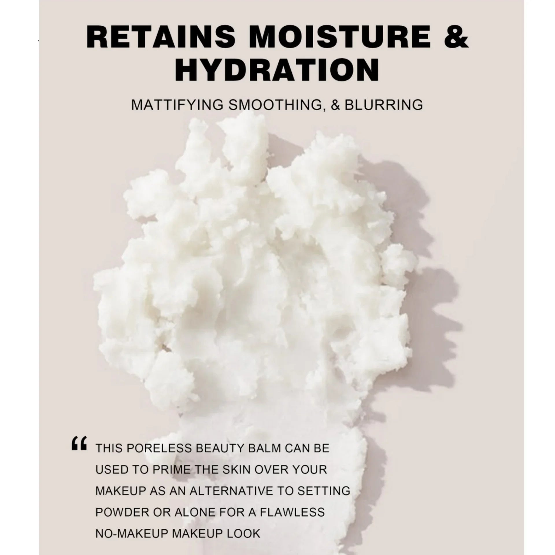 Waterproof Light Mist No-Powder Matte Concealer - Oil Control Brightening Complexion Setting Powder with Powder Puff for Makeup