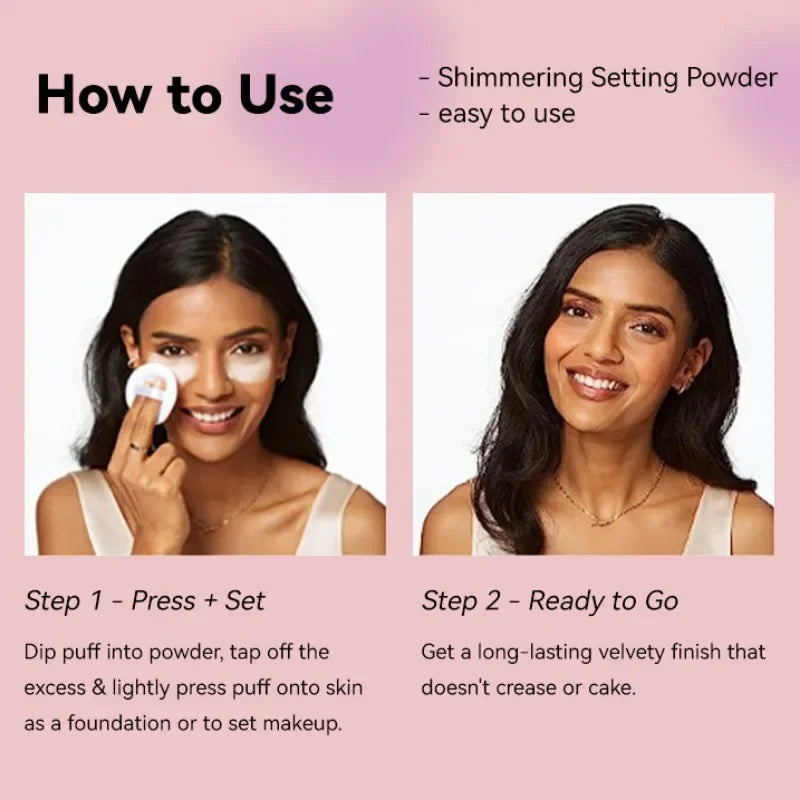 Matte Loose Powder Translucent Makeup Setting Powder Mineral Shrink Pores Waterproof Oil Control Finish Makeup Brighten Cosmetic