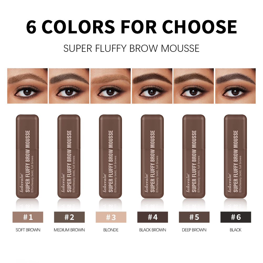 Volumizing Brow Mousse Tint for Eyebrows Tinted Brow Gel Brown Long Lasting Waterproof Eyebrow Tattoo Dye Cosmetics