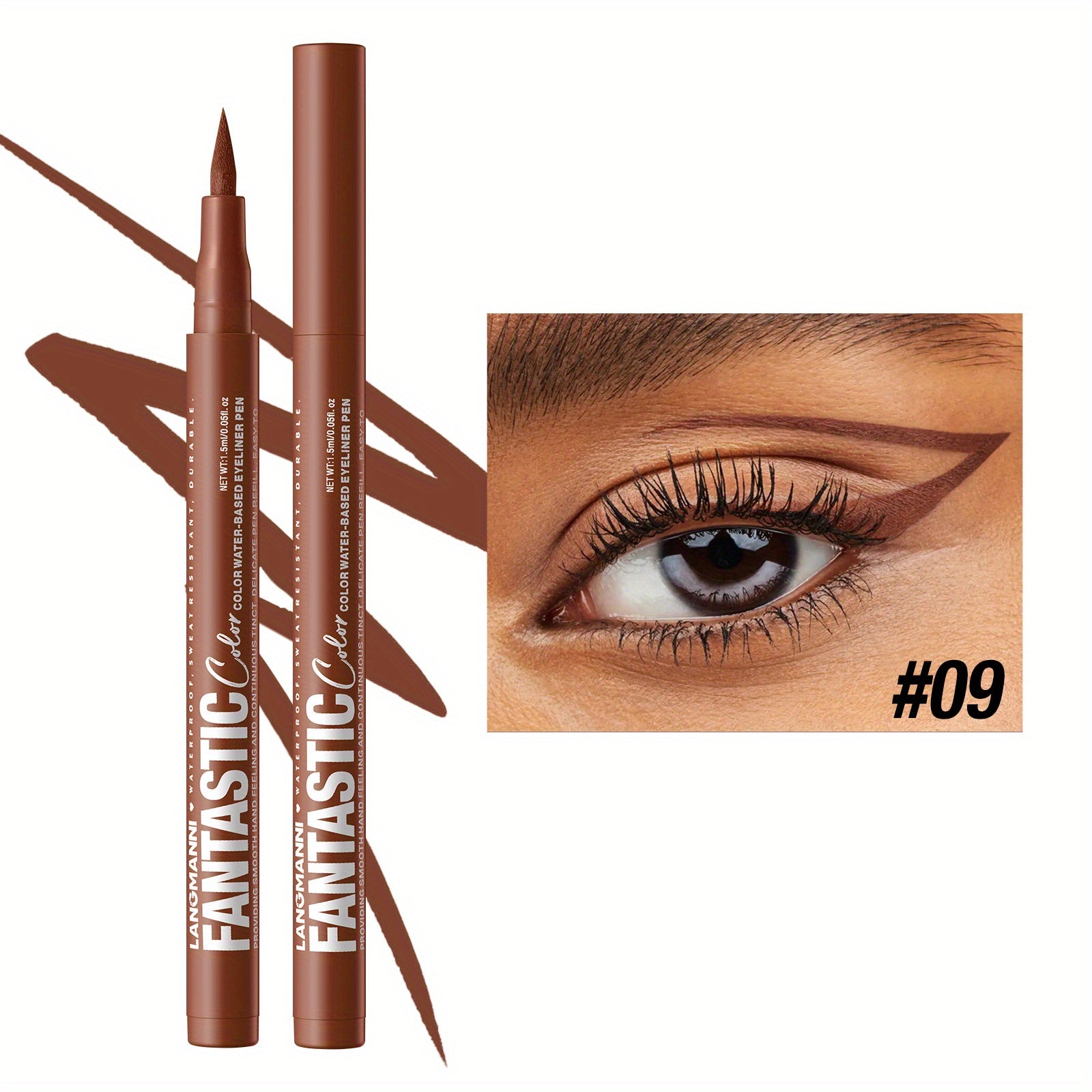 1 pcs waterproof  quick-drying  oil-proof and non-smudging long-lasting ultra-fine eyeliner  eyeliner pen  Makeup