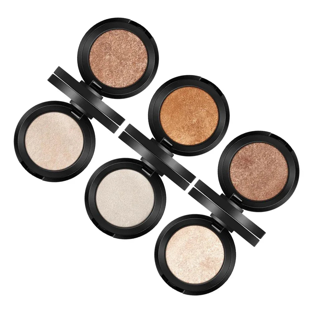 Brand Face Makeup Powder 6 color Waterproof Minerals Shimmer Brightener Contour Bronzer Highlighter Makeup Palettes