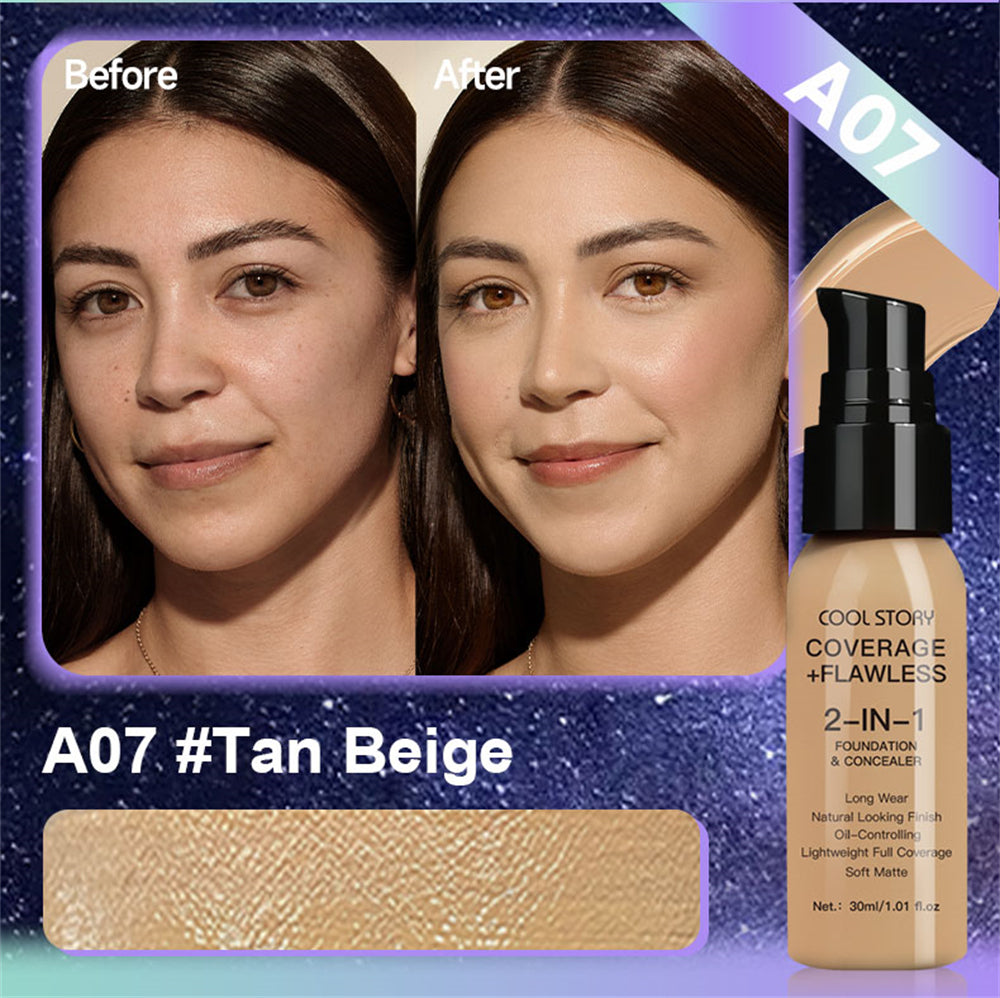 10 Color Lasting Face Foundation  Oil-Control Matte  Liquid Full Coverage Waterproof Hydrating Brighten