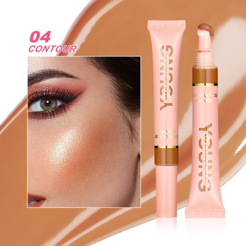 Liquid Air Cushion Highlight Blush Stick Contour Pearlescent Delicate Shimmer Stick Powder Blusher Liquid Skin-friendly Makeup