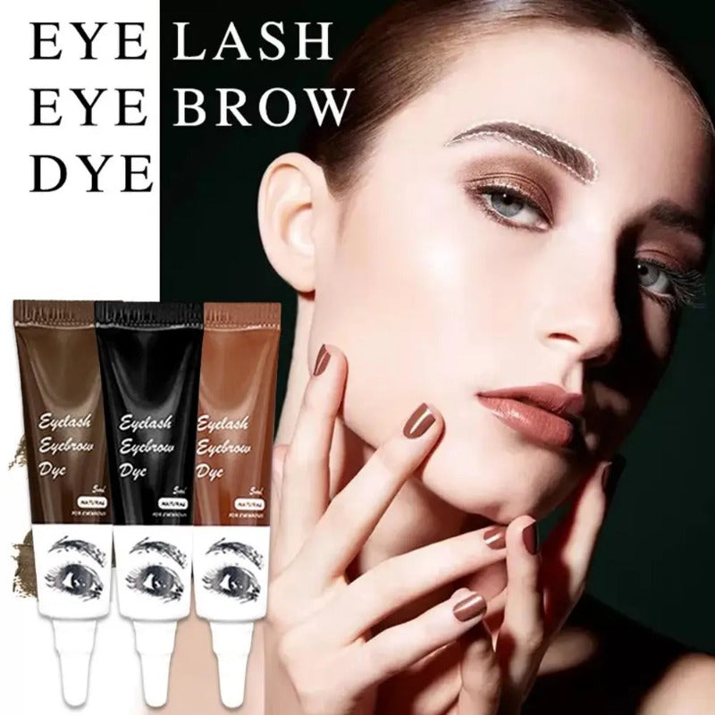 Professional Series Henna Eyelash Eyebrow Dye Tint 15-minute Fast Gel Eyelash Brown Black Color Tint Cream Kit Brow Enhancers