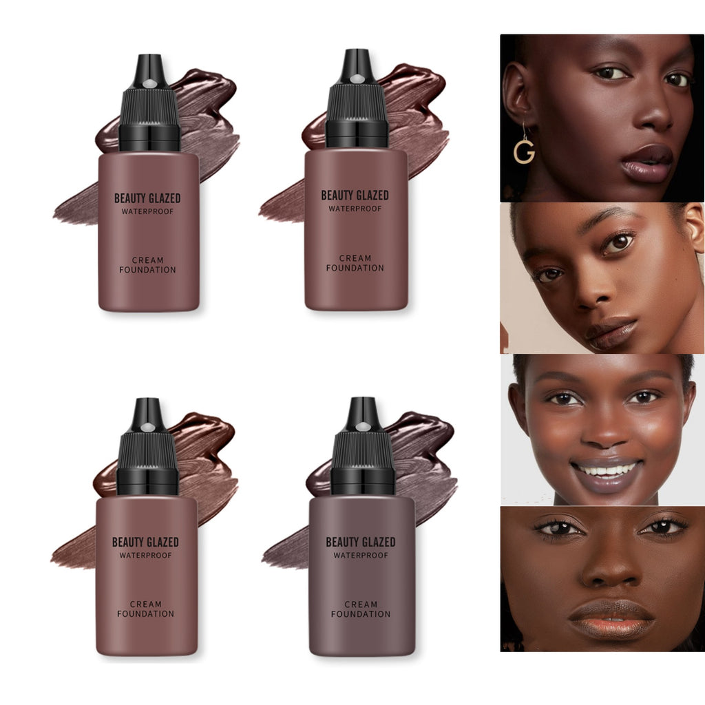 24 Hour HD Full Cover Matte Liquid Foundation Matte Natural Waterproof Foundation Face Makeup,Brighten Skin Color