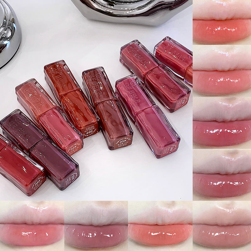  Mirror Gloss Lipstick — Ice-Translucent Water-Gloss Finish  Plumping and Hydrating