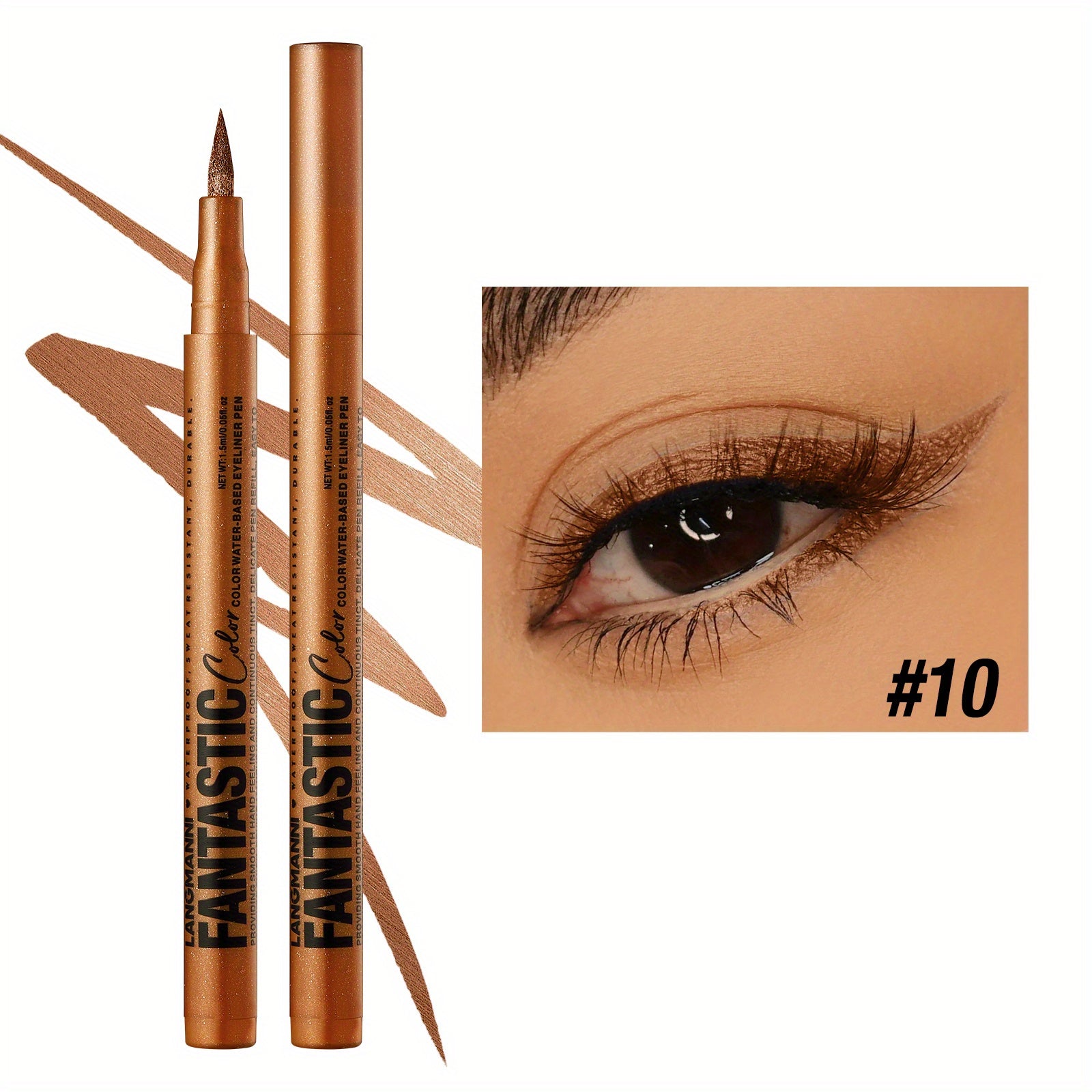 1 pcs waterproof  quick-drying  oil-proof and non-smudging long-lasting ultra-fine eyeliner  eyeliner pen  Makeup