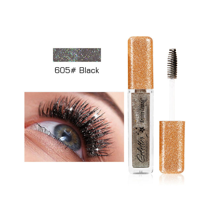 Mascara Glitter Diamond Colored Pearlescent Eye Makeup For Women Curling Thick Mascara Waterproof Korean Cosmetics Beauty