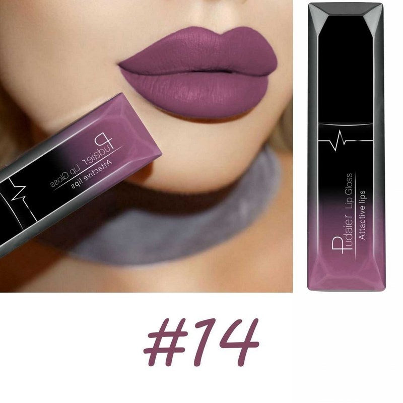 18 Color Christmas Lip Makeup 18 Color Super Matte Velvet Long Lasting Lipgloss Liquid Lipstick