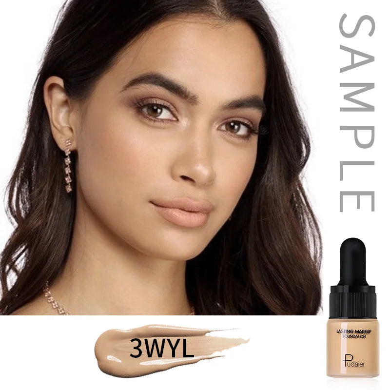 1PC Liquid Foundation Full Coverage Concealer Cream Oil-control Moisturizer Contour Matte Breathable  Makeup Foundations
