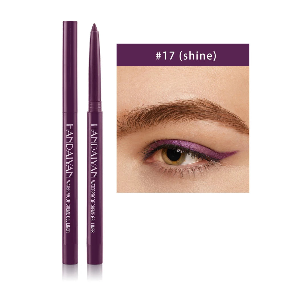 Option Matte Eyeliner Gel Pencil Easy to Wear Colorful White Yellow Blue Eye Liner Pen Cream Makeup Cosmetics