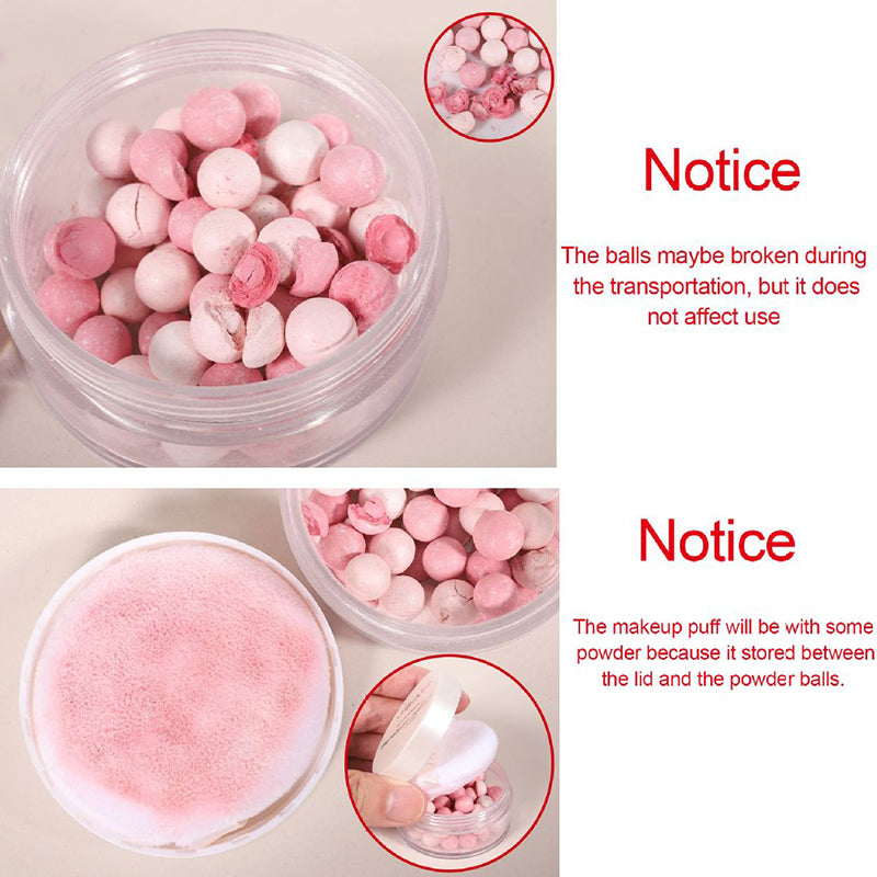 Oil Control Pressed Setting Loose Powder Balls Bronzer Natural Brighten Waterproof Nude Setting Translucent Powder Korean Makeup