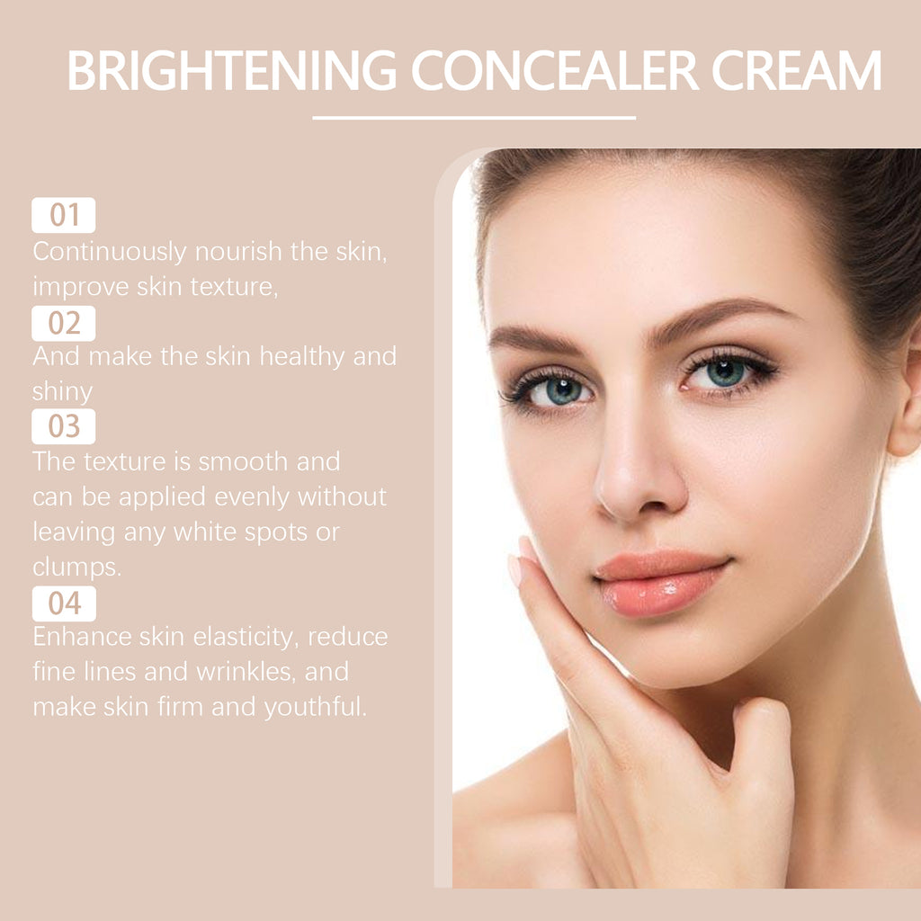 Foundation Liquid Concealer Full Coverage Oil Control Skin Lightening High Coverage Face Foundation Waterproof Makeup
