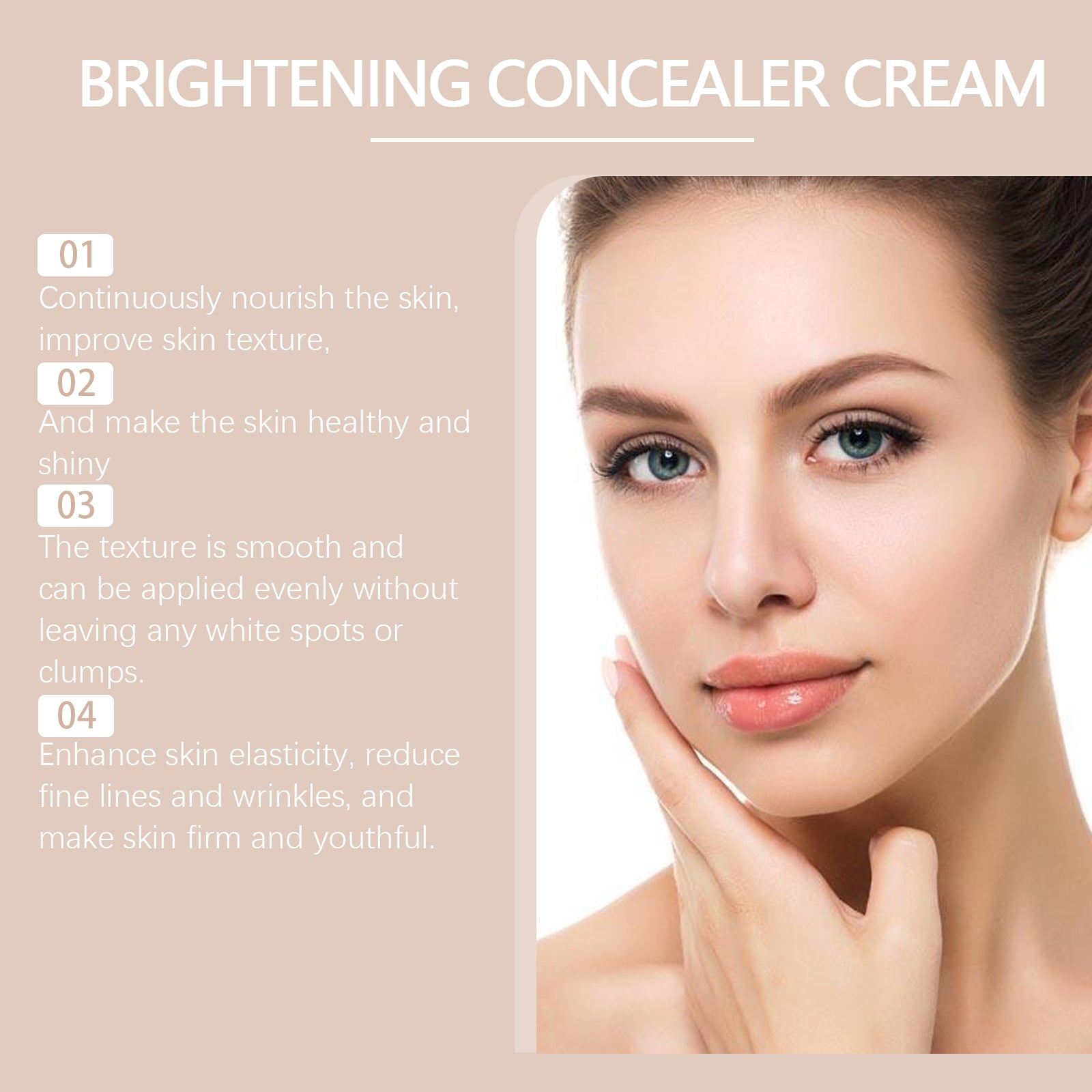Foundation Liquid Concealer Full Coverage Oil Control Skin Lightening High Coverage Face Foundation Waterproof Makeup