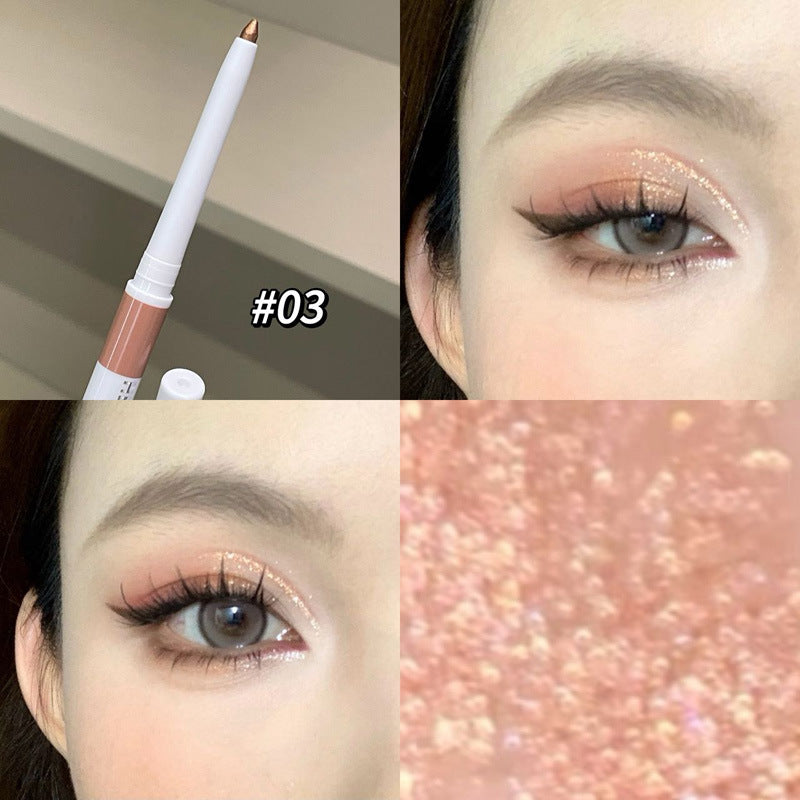 Double-ended Waterproof Eyeliner Gel Pencil Matte Shimmer Aegyo-sal Pen Black Lasting Not Blooming Quick Drying Eye Liner Makeup