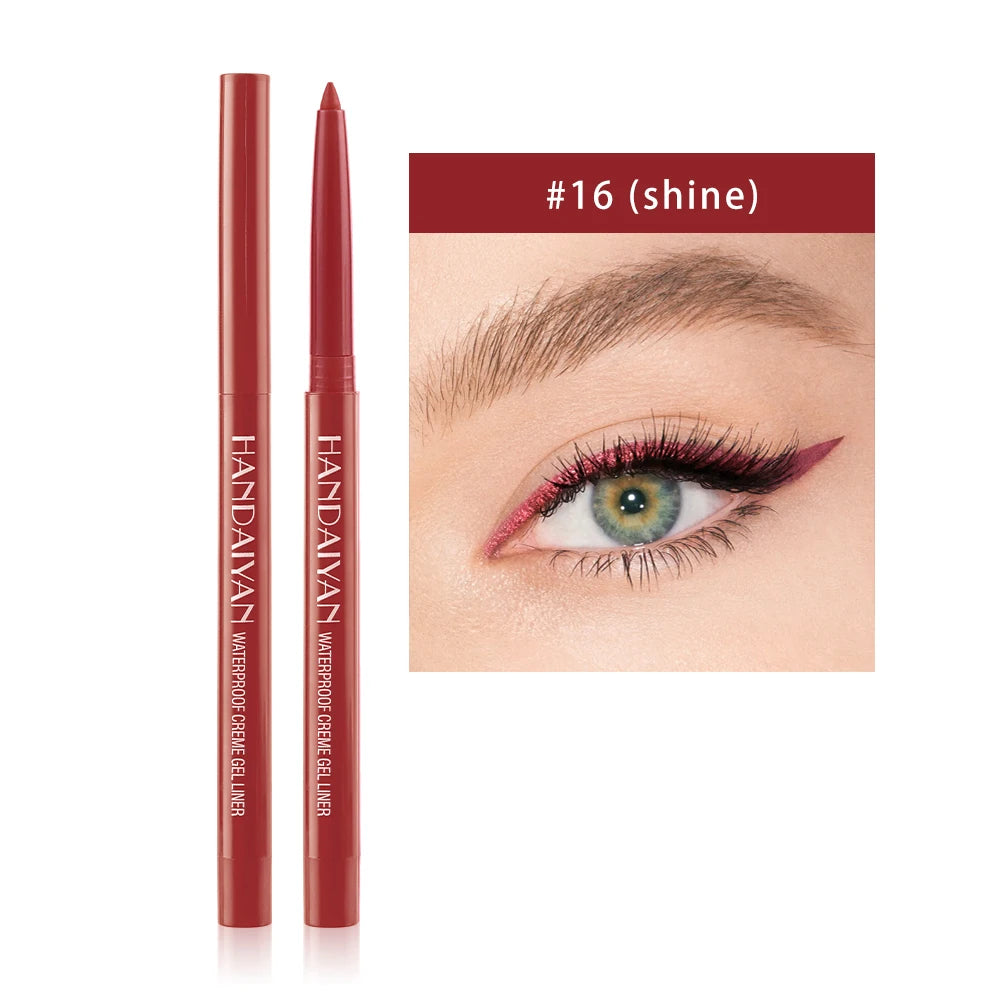 Option Matte Eyeliner Gel Pencil Easy to Wear Colorful White Yellow Blue Eye Liner Pen Cream Makeup Cosmetics