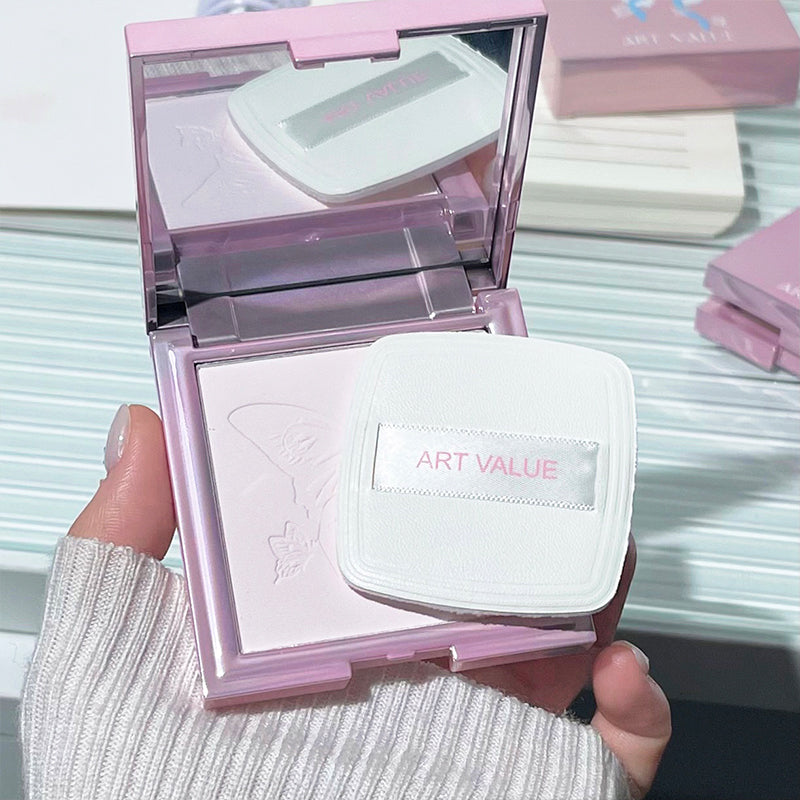 Art Value Butterfly Matte Soft Focus Pressed Powder for Setting and Touch-up Light and Long-lasting
