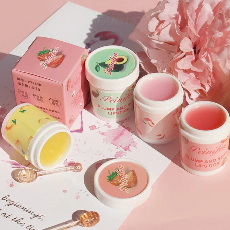 Korea Lip Sleeping Mask Colorless Makeup Lip Balm Fruit Essence Nutrious Lips Care Cream Fade Lip Lines Lipstick Primer Cosmetic