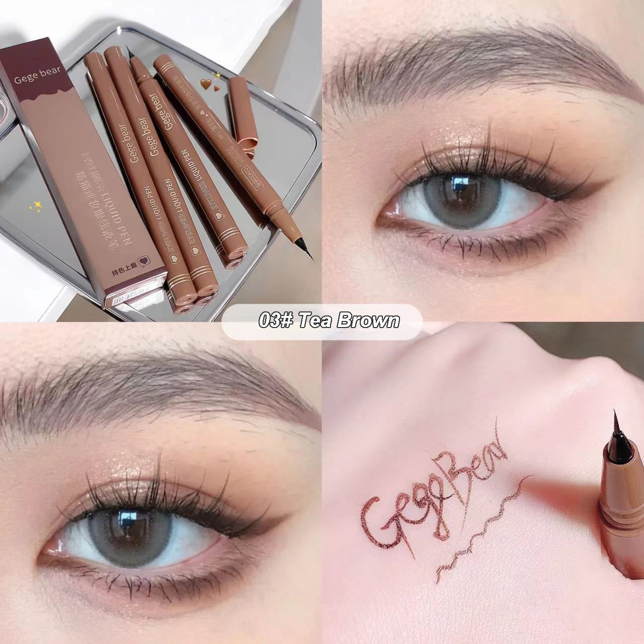 Liquid Eyeliner Pen Waterproof Smudge-proof Fast and Precise Makeup Quick and Smooth Drying Lower Eyelash Pen