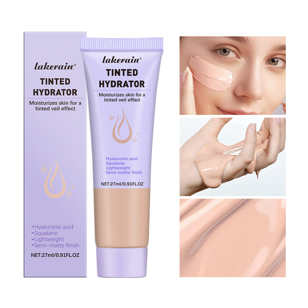 High Coverage Foundation Tinted Hydrator Matte Finish Light Oil-Free Moisturizing Makeup Hyaluronic Acid Sheer