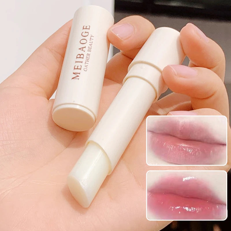 1pc Clear Colorless Lip Balm Moisturizing Lip Mask Crystal Lipstick Primer Nourishing Anti-cracking Makeup Lip Care Jelly Tinted