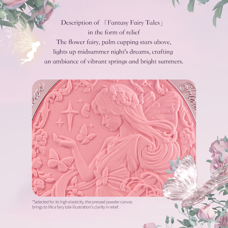 Flower Knows Midsummer Fairytales Collection Velvet Embossed Blush