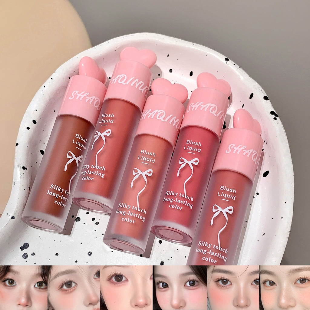 Liquid Blush Natural Low Saturation Water Light Sponge Brush Head Multi-purpose Blush Liquid