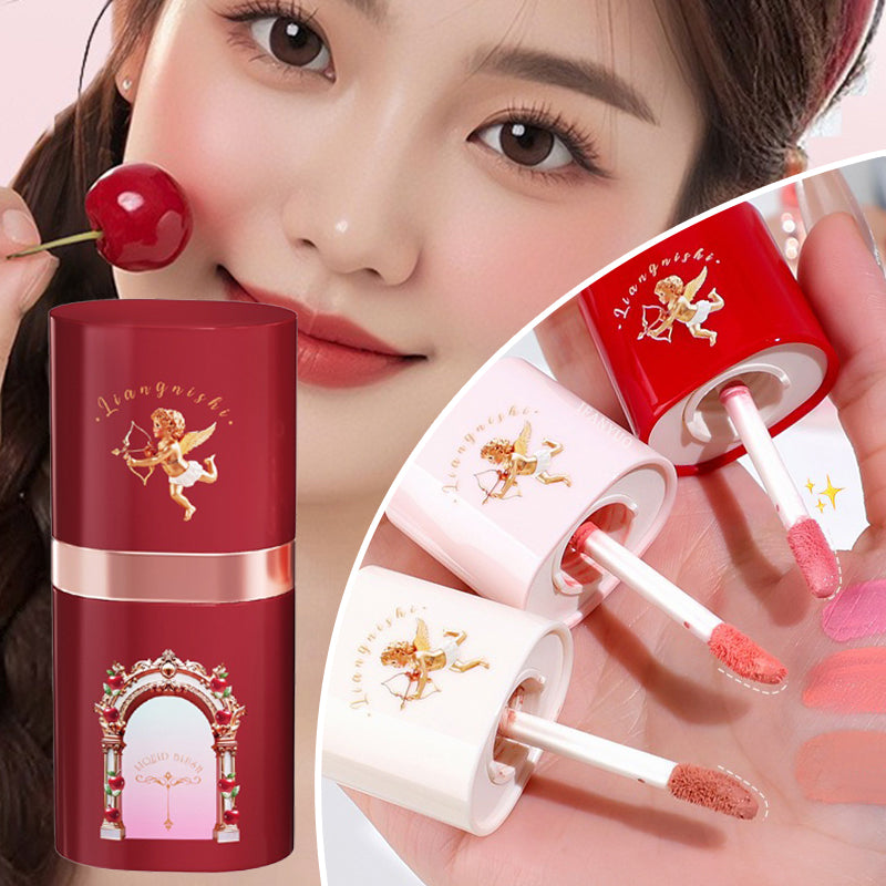 Cherry Red Liquid Blush Stick Creamy Cheek Tint Silky Matte Finish Longwear Hydration Brighten Contour Makeup Cosmetics