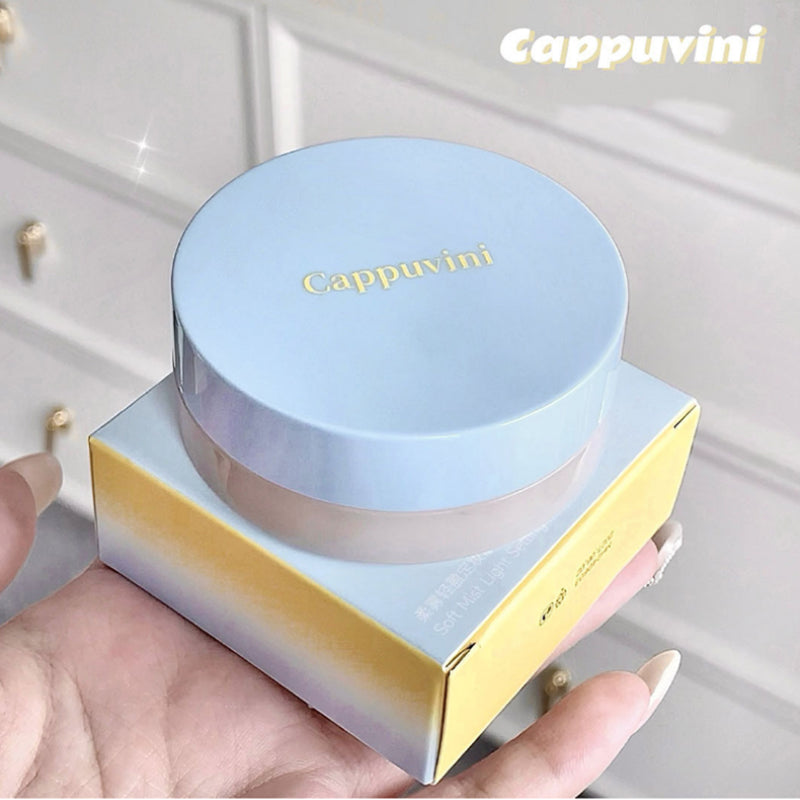 Mini Blue Box Loose Powder — Matte Finish Oil-Control Long-Lasting Setting Powder for Students