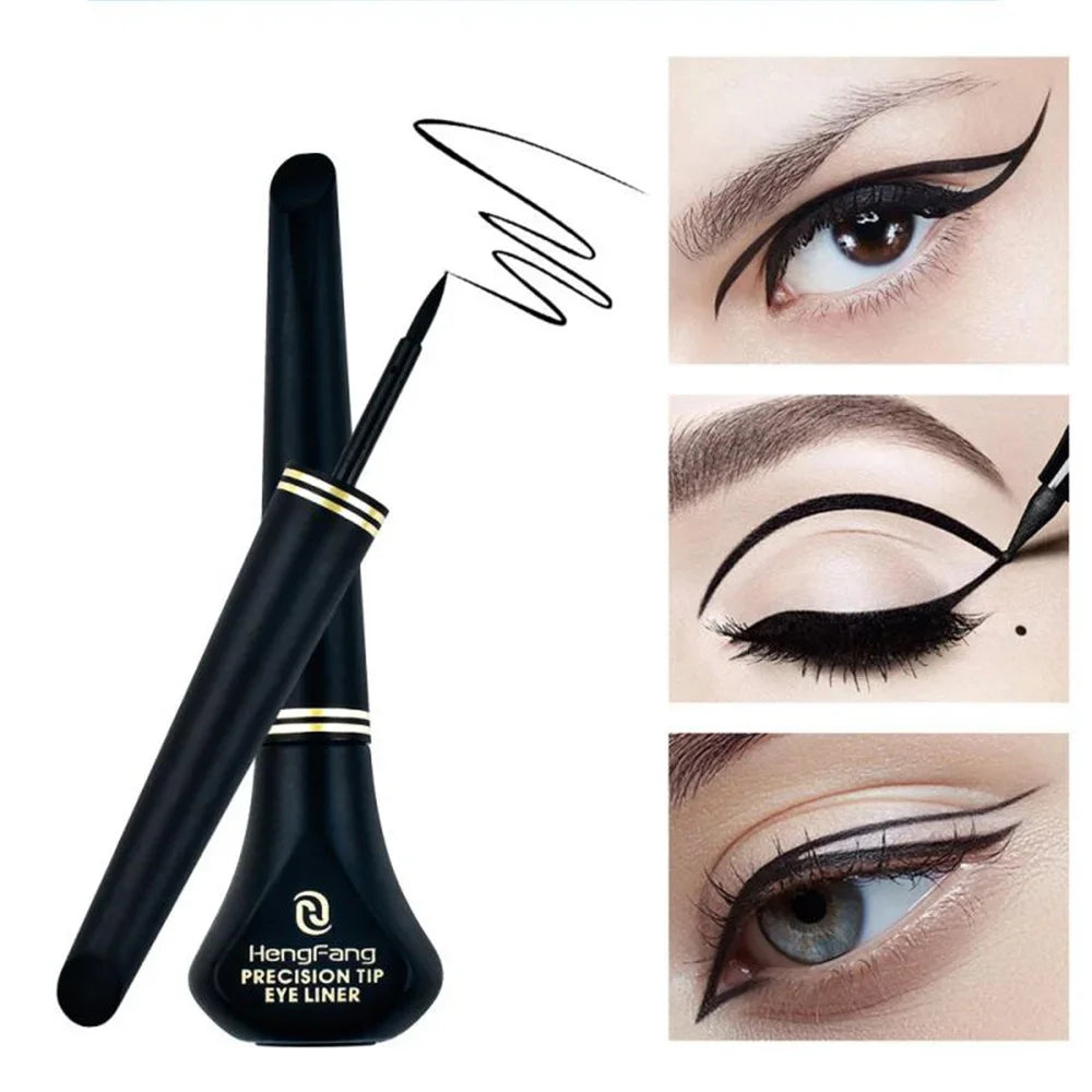 1Pc Black Eyeliner Long-lasting Waterproof Liquid Eye Liner Pen Pencil Quick Drying Easy to Wear Makeup Cosmetic Beauty Tool