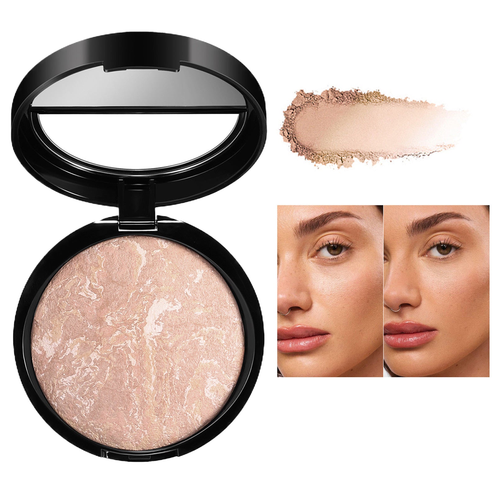 Face Setting Powder Puff Smooths Translucent Face Powder Candy Bellaa Cosmetics Face Loose Powder Nude Face Pressed Powder