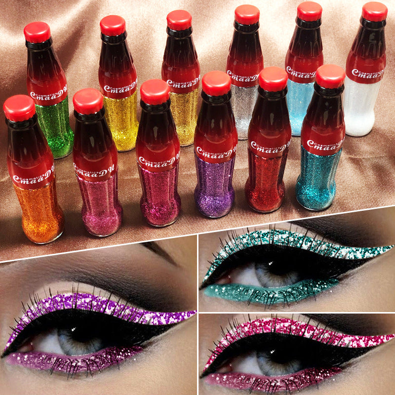 Waterproof Glitter Eyeliner and Eyeshadow Stick Set - Vibrant  Long-Lasting Colors for Flawless Eye Makeup  Ideal