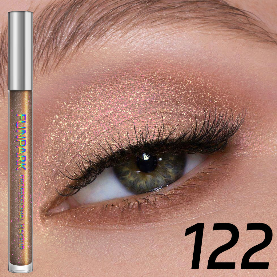Colorful Liquid Eyeshadow Pink Green Black Diamond Shiny Eye Liner Pen Giltter Eyeshadow Palette Makeup Long Lasting