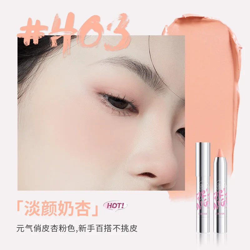 Blush Eyeshadow Stick Expansion Color Purple Cheek Eyes Base Contour Tint Makeup Pink Peach Rouge Pen Girl Cosmetic