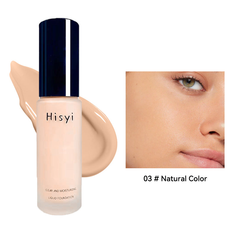 The liquid foundation is light  matte  naturally brightening  and does not come off makeup  The natural complexion is frosty
