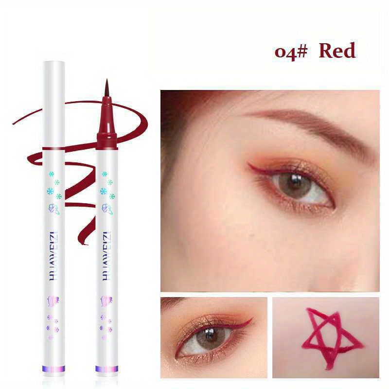 Red Matte Eyeliner Pencil Long Lasting Eye Makeup Liquid Eyeliner Waterproof Eyeliner Pen Eye Cosmetics Makeup Tools